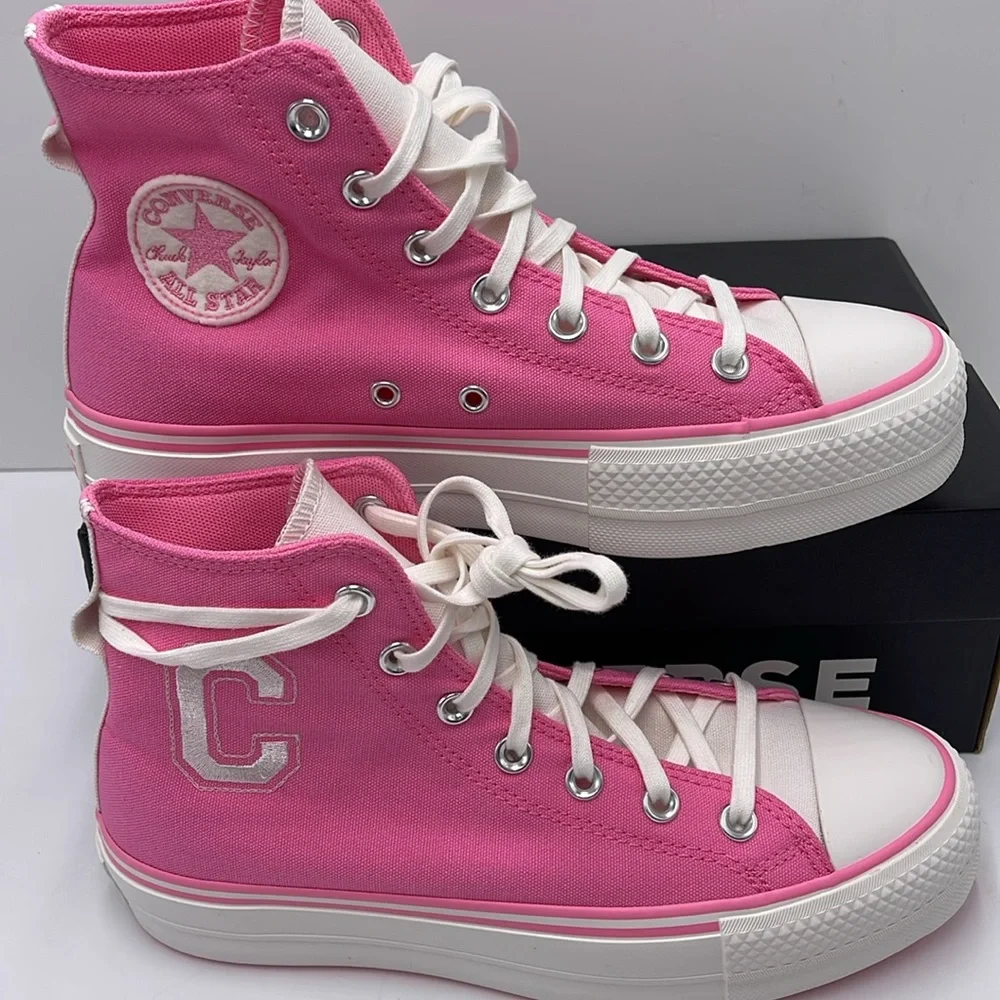 Converse WMNS A07141C CTAS LIFT HI OOPS PINK/OOPS PINK Platforms Sneakers
